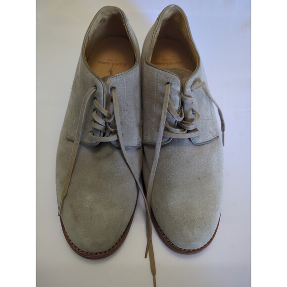 Polo Ralph Lauren Men's Dress Shoes, Tan Leather-Suede, Lace-Up, Size 11.5 - Picture 1 of 7
